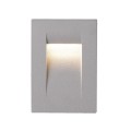 VK/02110/G/W - IRVI Φωτιστικό Led τοίχου, 100-240V, 5.2W, 3000K, 84lm, CRI>80, IP65, 7.5x10.7cm, γκρι