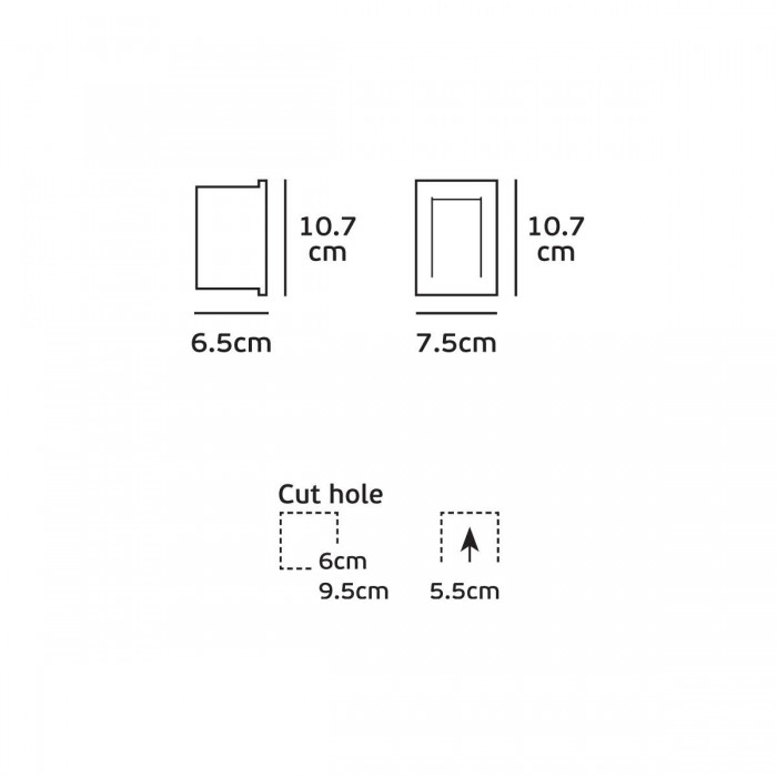 VK/02110/G/W - IRVI Φωτιστικό Led τοίχου, 100-240V, 5.2W, 3000K, 84lm, CRI>80, IP65, 7.5x10.7cm, γκρι VK/02110/G/W - IRVI Φωτιστικό Led τοίχου, 100-240V, 5.2W, 3000K, 84lm, CRI>80, IP65, 7.5x10.7cm, γκρι