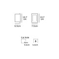 VK/02110/W/W - IRVI Φωτιστικό Led τοίχου, 100-240V, 5.2W, 3000K, 84lm, CRI>80, IP65, 7.5x10.7cm, λευκό