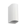 VK/01108/WA/W - Πλαστικό Updown φωτιστικό τοίχου, IP44, 2ΧGU10, MAX 8W, λευκό VK/01108/WA/W - Πλαστικό Updown φωτιστικό τοίχου, IP44, 2ΧGU10, MAX 8W, λευκό