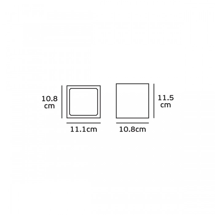  VK/01086/W - Σποτ τοίχου, εξωτερικού χώρου, Up-DoWn, 240V, Max40W, G9, IP54, 11.1x10.8x11.5cm, λευκό