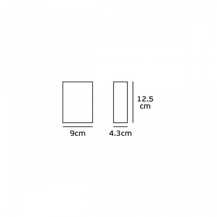 VK/02091/AN/W -<p>Φωτιστικό Led τοίχου, Up/down, 100-240V, 8W, 3000K, 346lm, CRI>83, IP54, 4.3x12.5x9cm, ανθρακί</p> VK/02091/AN/W -<p>Φωτιστικό Led τοίχου, Up/down, 100-240V, 8W, 3000K, 346lm, CRI>83, IP54, 4.3x12.5x9cm, ανθρακί</p>