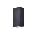 VK/04179WA/B/W - Φωτιστικό Led τοίχου, Up/down, 220-240V, 6W, 3000K, 836lm, 2x2°, CRI>80, IP54, 4x12x7cm, μαύρο