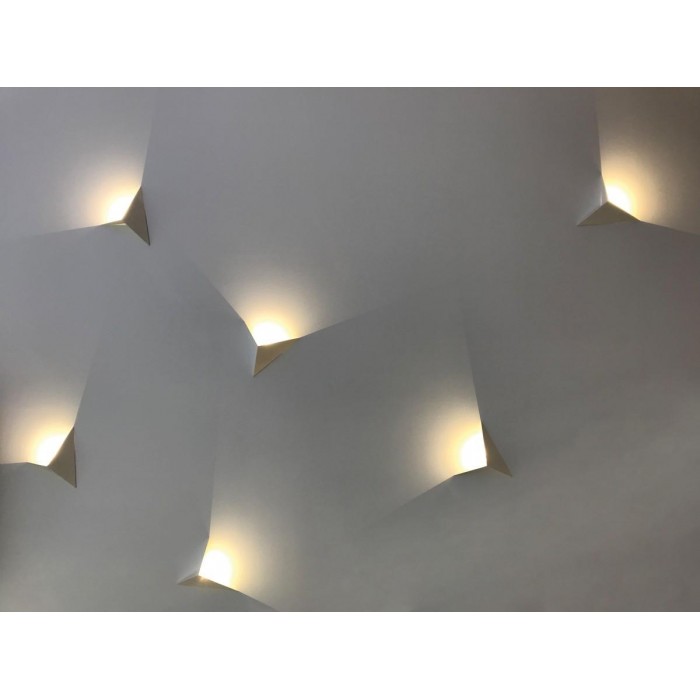 VK/04180/WA/W/W - Φωτιστικό τοίχου LED, 220-240V, 2W, 3000K, 213lm, CRI>80, IP20, 24.5x20.5cm, λευκό VK/04180/WA/W/W - Φωτιστικό τοίχου LED, 220-240V, 2W, 3000K, 213lm, CRI>80, IP20, 24.5x20.5cm, λευκό