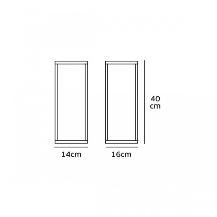 VK/02127/AN - Φωτιστικό φανάρι επίτοιχο, 200-240V, Max2x15W, 2xE27, IP54, 14x16x40cm, ανθρακί VK/02127/AN - Φωτιστικό φανάρι επίτοιχο, 200-240V, Max2x15W, 2xE27, IP54, 14x16x40cm, ανθρακί