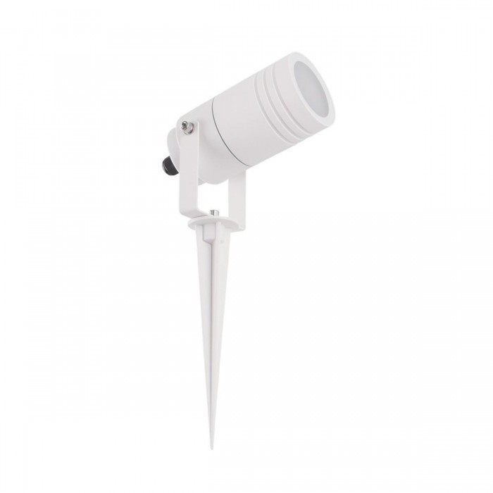 VK/02130/W - Φωτιστικό κήπου, 240V, GU10/PAR16, max 12W (LED), IP54, ø6x14.5cm, λευκό VK/02130/W - Φωτιστικό κήπου, 240V, GU10/PAR16, max 12W (LED), IP54, ø6x14.5cm, λευκό