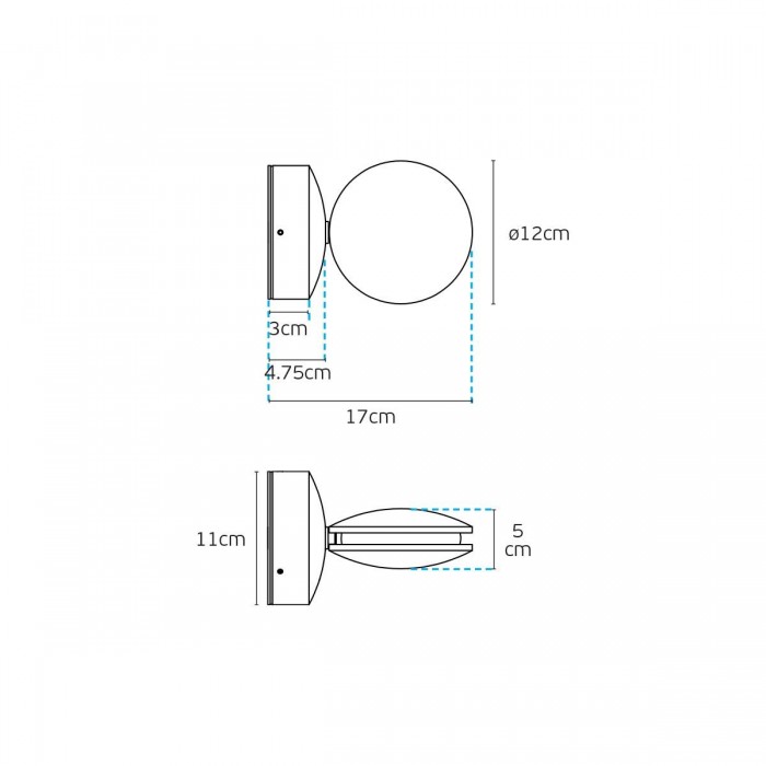 VK/02269/W/W - Λευκό. 3000K. 8W. 192.7lm. AC220-240V. LED CREE. 50.000hrs. Dim Νο. -20°C→ 60°C. Κίνηση φωτιστικου 350°. Τοίχου. CRI>80. Αλουμίνιο. IP54 VK/02269/W/W - Λευκό. 3000K. 8W. 192.7lm. AC220-240V. LED CREE. 50.000hrs. Dim Νο. -20°C→ 60°C. Κίνηση φωτιστικου 350°. Τοίχου. CRI>80. Αλουμίνιο. IP54
