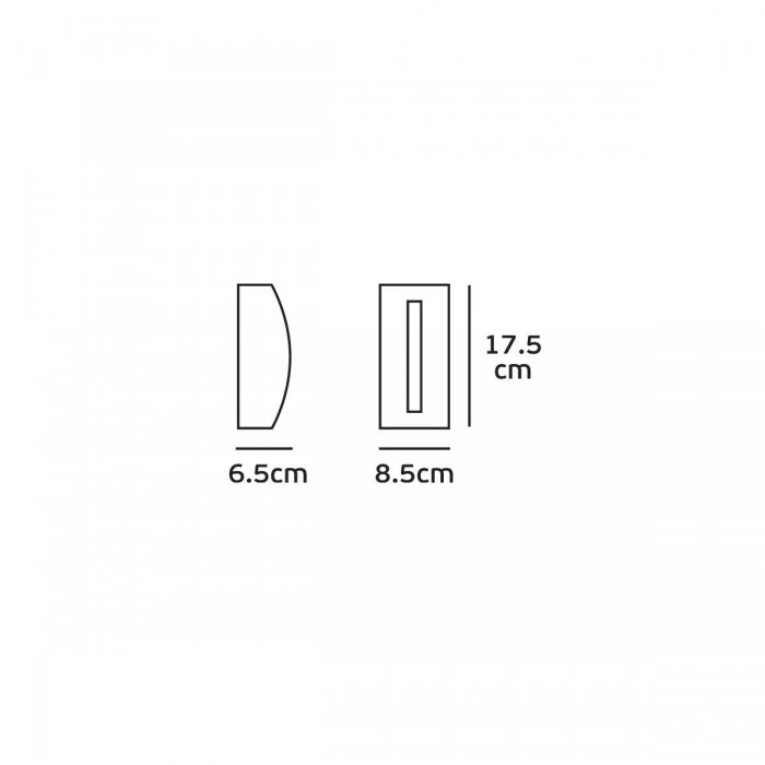VK/02133/AN/W - Φωτιστικό Led τοίχου, 220-240V, 3W, 3000K, 77lm, 108°, CRI>80, IP65, 17.5x8.5x6.5cm, ανθρακί VK/02133/AN/W - Φωτιστικό Led τοίχου, 220-240V, 3W, 3000K, 77lm, 108°, CRI>80, IP65, 17.5x8.5x6.5cm, ανθρακί