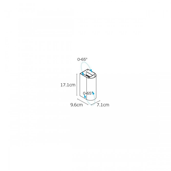 VK/02270/W/W - Λευκό. 3000K. 2x6W. 331lm. 220-240V. LED Sanan. 0°-65°. Τοίχου Up-down. -20°C→ 60°C. 50.000hrs. Dim Νο. CRI>90. Αλουμίνιο. IP65 VK/02270/W/W - Λευκό. 3000K. 2x6W. 331lm. 220-240V. LED Sanan. 0°-65°. Τοίχου Up-down. -20°C→ 60°C. 50.000hrs. Dim Νο. CRI>90. Αλουμίνιο. IP65