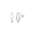 VK/02089/AN/W - Φωτιστικό Led τοίχου, Up/down, 100-240V, 8W, 3000K, 187lm, CRI>80, IP54, 10.9x17.3x6.3cm, ανθρακί