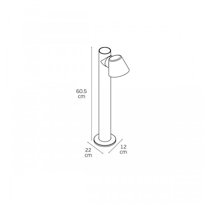 VK/02273/AN/W/60 - Ανθρακί. 3000K. 12W. 566lm. 87°. AC220-240V. LED PHILIPS. 50.000hrs. Dim Νο. -20°C→ 60°C. Εξωτερικό έδαφος. CRI>90. 60.5cm. Αλουμίνιο. IP65 VK/02273/AN/W/60 - Ανθρακί. 3000K. 12W. 566lm. 87°. AC220-240V. LED PHILIPS. 50.000hrs. Dim Νο. -20°C→ 60°C. Εξωτερικό έδαφος. CRI>90. 60.5cm. Αλουμίνιο. IP65