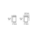 VK/03203/WA/W - Φωτιστικό φανάρι επίτοιχο, 230V, Ε27, Max 20W (LED), IP23, 17.4x21.5x19.7cm, λευκό VK/03203/WA/W - Φωτιστικό φανάρι επίτοιχο, 230V, Ε27, Max 20W (LED), IP23, 17.4x21.5x19.7cm, λευκό