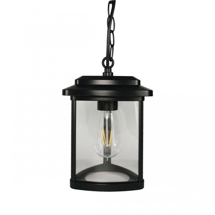 VK/03203/PE/B - Φωτιστικό φανάρι κρεμαστό, 230V, Ε27, Max 20W (LED), IP23, 17.4x100cm, μαύρο VK/03203/PE/B - Φωτιστικό φανάρι κρεμαστό, 230V, Ε27, Max 20W (LED), IP23, 17.4x100cm, μαύρο