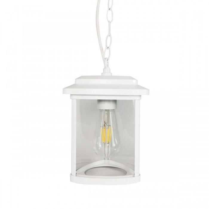 VK/03203/PE/W - Φωτιστικό φανάρι κρεμαστό, 230V, Ε27, Max 20W (LED), IP23, 17.4x100cm, λευκό VK/03203/PE/W - Φωτιστικό φανάρι κρεμαστό, 230V, Ε27, Max 20W (LED), IP23, 17.4x100cm, λευκό