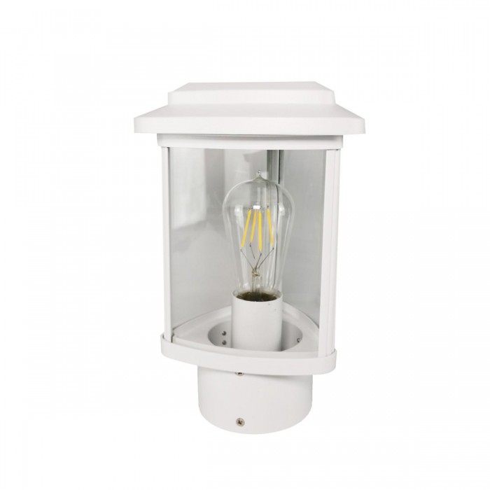 VK/03203/30/W - Φωτιστικό φανάρι δαπέδου, 230V, Ε27, Max 20W (LED), IP23, 17.4x29.4cm, λευκό VK/03203/30/W - Φωτιστικό φανάρι δαπέδου, 230V, Ε27, Max 20W (LED), IP23, 17.4x29.4cm, λευκό
