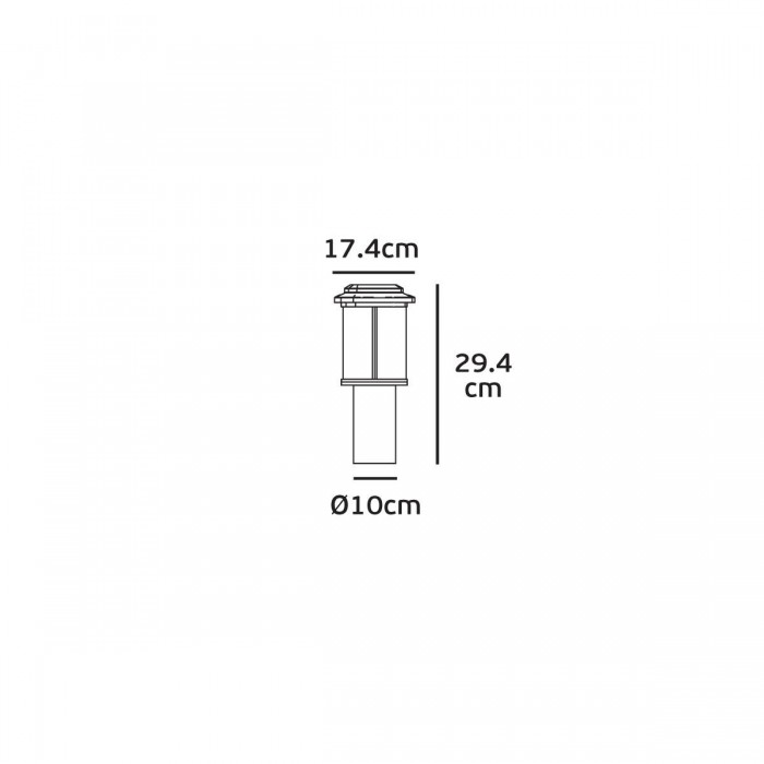VK/03203/30/W - Φωτιστικό φανάρι δαπέδου, 230V, Ε27, Max 20W (LED), IP23, 17.4x29.4cm, λευκό VK/03203/30/W - Φωτιστικό φανάρι δαπέδου, 230V, Ε27, Max 20W (LED), IP23, 17.4x29.4cm, λευκό