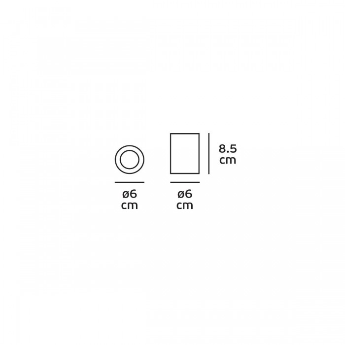 VK/03139/CE/B - Φωτιστικό οροφής κύλινδρος, 240V, GU10/PAR16, Max 12W (LED), IP20, ø6x8.5cm, μαύρο VK/03139/CE/B - Φωτιστικό οροφής κύλινδρος, 240V, GU10/PAR16, Max 12W (LED), IP20, ø6x8.5cm, μαύρο