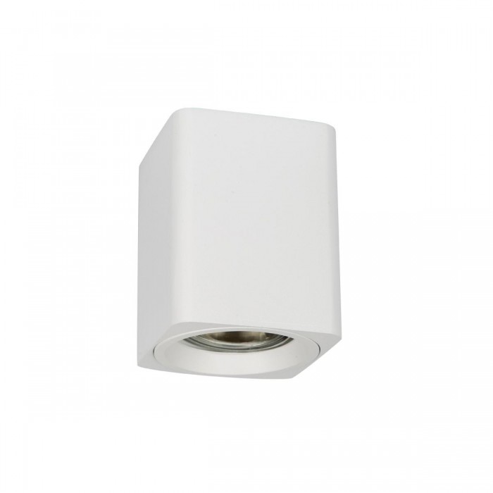 VK/03140/CE/W - Φωτιστικό οροφής κύβος, 240V, GU10/PAR16, Max 12W (LED), IP20, 6.6x6.6x8.5cm, λευκό VK/03140/CE/W - Φωτιστικό οροφής κύβος, 240V, GU10/PAR16, Max 12W (LED), IP20, 6.6x6.6x8.5cm, λευκό