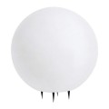 VK/01128/W/55 - Λευκό. E27. Max 20W (LED). AC220-240V. -20°C → 45°C.  Καλώδιο με βύσμα 1,5m. 4 ακίδες. PE. Εξωτερικό έδαφος. ø56cm. IP65 