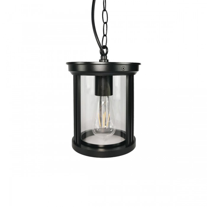VK/03204/PE/B - Φωτιστικό φανάρι κρεμαστό, 230V, Ε27, Max 20W (LED), IP23, ø17.1x100cm, μαύρο VK/03204/PE/B - Φωτιστικό φανάρι κρεμαστό, 230V, Ε27, Max 20W (LED), IP23, ø17.1x100cm, μαύρο