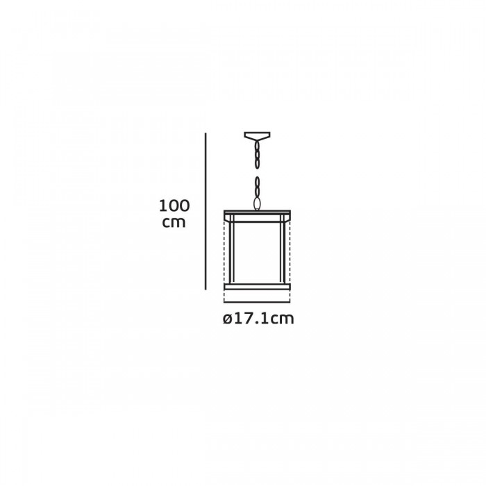 VK/03204/PE/W - Φωτιστικό φανάρι κρεμαστό, 230V, Ε27, Max 20W (LED), IP23, ø17.1x100cm, λευκό VK/03204/PE/W - Φωτιστικό φανάρι κρεμαστό, 230V, Ε27, Max 20W (LED), IP23, ø17.1x100cm, λευκό