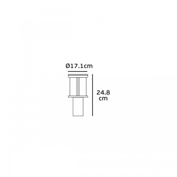 VK/03204/25/B - Φωτιστικό φανάρι δαπέδου, 230V, Ε27, Max 20W (LED), IP23, ø17.1x24.8cm, μαύρο VK/03204/25/B - Φωτιστικό φανάρι δαπέδου, 230V, Ε27, Max 20W (LED), IP23, ø17.1x24.8cm, μαύρο
