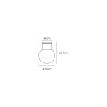 VK/01130/CE/AN - Ανθρακί . E27. Max 20W (LED). 220-240V. -20°C → 45°C.  Τοίχου/οροφής. Αλουμίνιο + PE. IP54