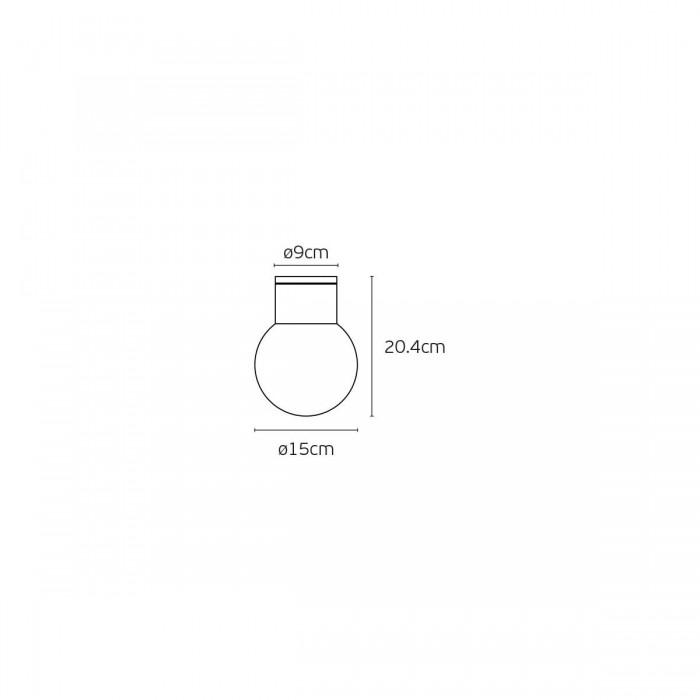 VK/01130/CE/AN - Ανθρακί . E27. Max 20W (LED). 220-240V. -20°C → 45°C.  Τοίχου/οροφής. Αλουμίνιο + PE. IP54