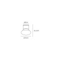 VK/01131/CE/AN - Ανθρακί . E27. Max 20W (LED). 220-240V. -20°C → 45°C.  Τοίχου/οροφής. Αλουμίνιο + PE. IP54
