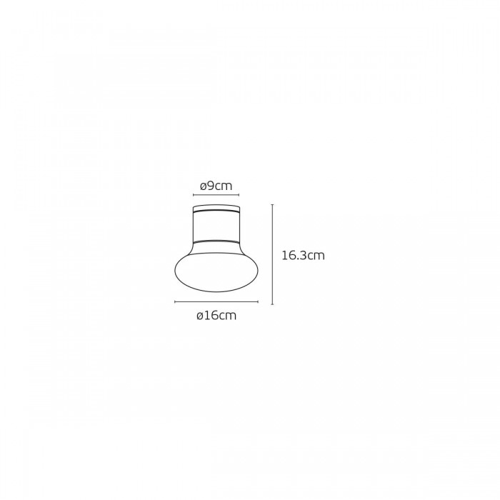 VK/01131/CE/AN - Ανθρακί . E27. Max 20W (LED). 220-240V. -20°C → 45°C.  Τοίχου/οροφής. Αλουμίνιο + PE. IP54