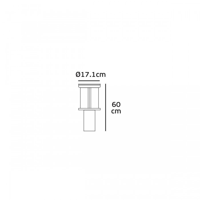 VK/03204/60/B - Φωτιστικό φανάρι δαπέδου, 230V, Ε27, Max 20W (LED), IP23, ø17.1x60cm, μαύρο VK/03204/60/B - Φωτιστικό φανάρι δαπέδου, 230V, Ε27, Max 20W (LED), IP23, ø17.1x60cm, μαύρο
