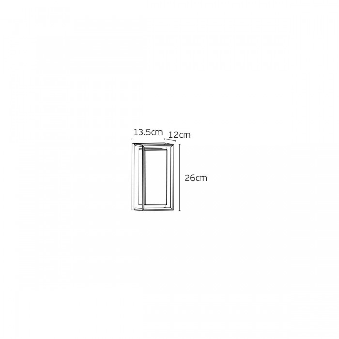 VK/02267/WA/RB/W - Καφέ. 3000K. 12W. 1600lm. AC220-240V. LED SMD 2835. 120°. Τοίχου. -20°C→ 45°C. 30.000hrs. Dim Νο. CRI>80. Αλουμίνιο + PC. IP65 VK/02267/WA/RB/W - Καφέ. 3000K. 12W. 1600lm. AC220-240V. LED SMD 2835. 120°. Τοίχου. -20°C→ 45°C. 30.000hrs. Dim Νο. CRI>80. Αλουμίνιο + PC. IP65