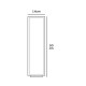 VK/02156/AN/W/50 - Φανάρι Led, 220-240V, 7W, 3000K, 388lm, CRI>85, IP54, 14x14x50cm, ανθρακί VK/02156/AN/W/50 - Φανάρι Led, 220-240V, 7W, 3000K, 388lm, CRI>85, IP54, 14x14x50cm, ανθρακί