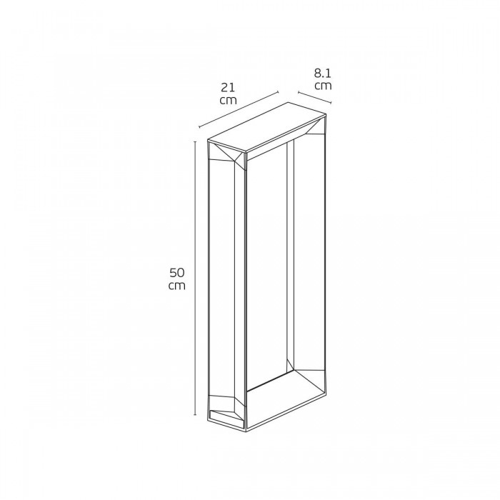 VK/02289/AN/W/50 - Ανθρακί. 3000K. 8.5W. 750lm. AC100-277V. LED Lumileds 4014. 174°. 30.000hrs. Dim Νο. -20°C→ 45°C. Εξωτερικό έδαφος. CRI>80. 50cm. Χυτό αλουμίνιο + γυαλί. IP65 VK/02289/AN/W/50 - Ανθρακί. 3000K. 8.5W. 750lm. AC100-277V. LED Lumileds 4014. 174°. 30.000hrs. Dim Νο. -20°C→ 45°C. Εξωτερικό έδαφος. CRI>80. 50cm. Χυτό αλουμίνιο + γυαλί. IP65