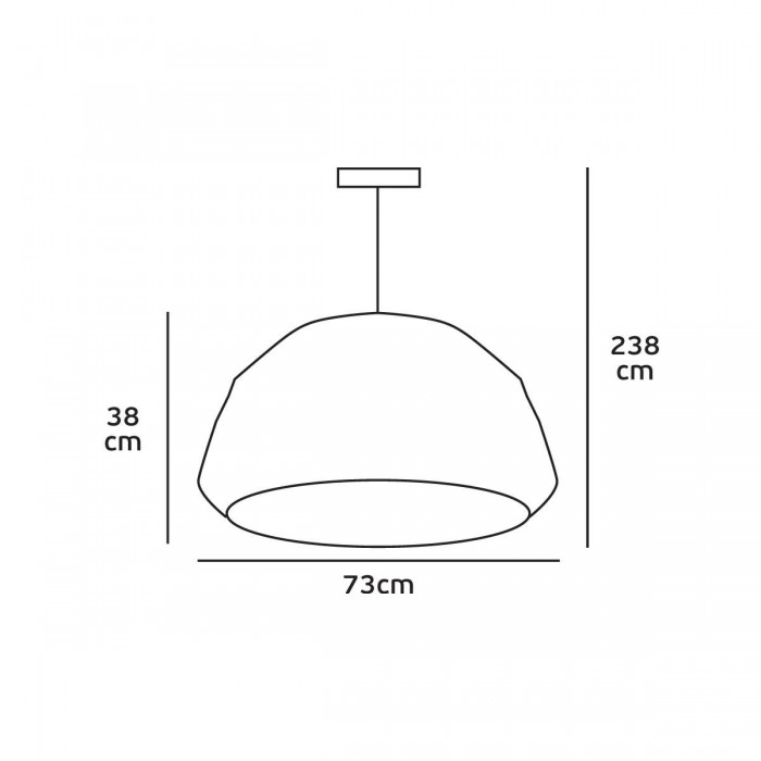 VK/03148PE/73 - Φωτιστικό κρεμαστό PC Rattan, 240V, Ε27, Max 20W (LED), IP20, ø73x38cm, μαύρο VK/03148PE/73 - Φωτιστικό κρεμαστό PC Rattan, 240V, Ε27, Max 20W (LED), IP20, ø73x38cm, μαύρο