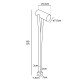 VK/02157/W/W - Φωτιστικό Led δαπέδου, 100-240V, 10W, 3000K, 500lm, IP54, ø7.5x19.4x80cm, λευκό VK/02157/W/W - Φωτιστικό Led δαπέδου, 100-240V, 10W, 3000K, 500lm, IP54, ø7.5x19.4x80cm, λευκό
