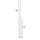 VK/04396/W/W/35 - Φωτιστικό LED κρεμαστό, 220-240V, 7W, 3000K, 675lm, CRI>90, IP20, L35cm, λευκό VK/04396/W/W/35 - Φωτιστικό LED κρεμαστό, 220-240V, 7W, 3000K, 675lm, CRI>90, IP20, L35cm, λευκό