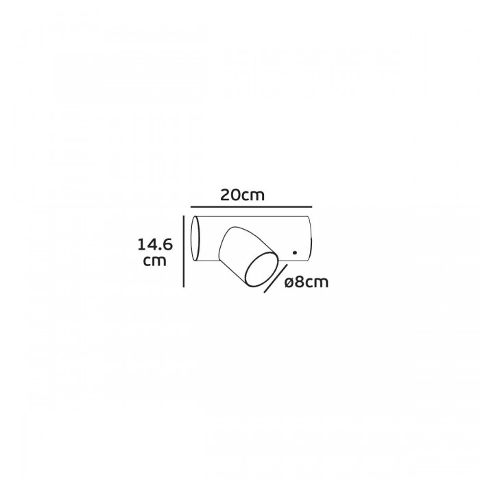 VK/02158/AN/W - Φωτιστικό Led τοίχου, 100-240V, 10W, 3000K, 500lm, IP54, ø8x14.6x20cm, ανθρακί VK/02158/AN/W - Φωτιστικό Led τοίχου, 100-240V, 10W, 3000K, 500lm, IP54, ø8x14.6x20cm, ανθρακί