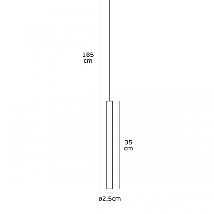 VK/04396/BR/W/35 - Φωτιστικό LED κρεμαστό, 220-240V, 7W, 3000K, 675lm, CRI>90, IP20, L35cm, καφέ VK/04396/BR/W/35 - Φωτιστικό LED κρεμαστό, 220-240V, 7W, 3000K, 675lm, CRI>90, IP20, L35cm, καφέ