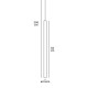 VK/04396/BR/W/55 - Φωτιστικό LED κρεμαστό, 220-240V, 7W, 3000K, 675lm, CRI>90, IP20, L55cm, καφέ VK/04396/BR/W/55 - Φωτιστικό LED κρεμαστό, 220-240V, 7W, 3000K, 675lm, CRI>90, IP20, L55cm, καφέ