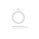 VK/02219/AN/W - Φωτιστικό Led οροφής, 3000K, 26W, 3089lm, 110°, CRI>80, IP54, ø34x5cm, ανθρακί VK/02219/AN/W - Φωτιστικό Led οροφής, 3000K, 26W, 3089lm, 110°, CRI>80, IP54, ø34x5cm, ανθρακί