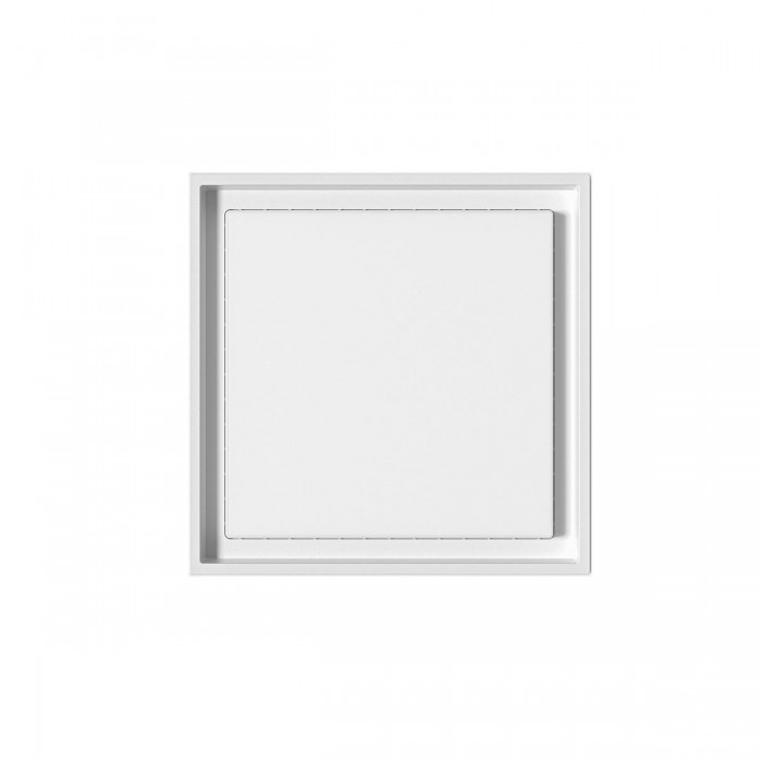 VK/02222/W/W - Φωτιστικό Led οροφής, 3000K, 24W, 2624lm, 110°, CRI>80, IP54, 27x27x5.4cm, ματ λευκό VK/02222/W/W - Φωτιστικό Led οροφής, 3000K, 24W, 2624lm, 110°, CRI>80, IP54, 27x27x5.4cm, ματ λευκό