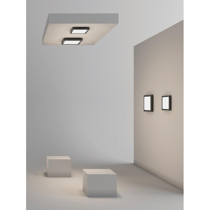 VK/02222/W/W - Φωτιστικό Led οροφής, 3000K, 24W, 2624lm, 110°, CRI>80, IP54, 27x27x5.4cm, ματ λευκό VK/02222/W/W - Φωτιστικό Led οροφής, 3000K, 24W, 2624lm, 110°, CRI>80, IP54, 27x27x5.4cm, ματ λευκό