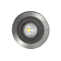 VK/02225/MC/W - Φωτιστικό Led δαπέδου χωνευτό, στρογγυλό, 3000K, 15W, 1.516lm, 15°, CRI>80, ø18.5cm, κινητό, dimmable, IP67, νίκελ ματ