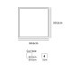 VK/04019/RF - Βάση χωνευτή για LED PANEL VK/04019 με σετ μεταλλικών κλιπς