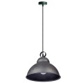 VK/04057/G - Κρεμαστό φωτιστικό καμπάνα με κρίκο, γκρι, Ε27, MAX 42W