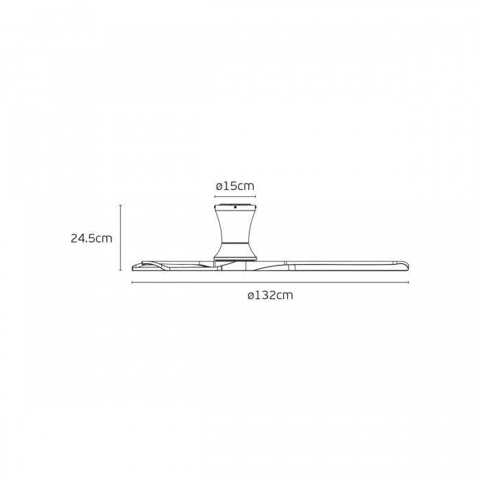 VK/04664/AIR/W -<p>Λευκό. DC35W (moter). Στροφές 75-140/λεπτό. ø132cm.AC100-240V. Οροφής. Περιλαμβάνεται τηλεχειριστήριο & επιτοίχιος χειρισμός. Σίδερο & ABS (πτερύγια). IP20</p>
