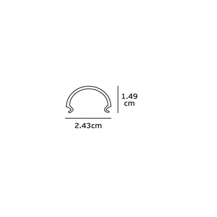 VK/COV/14/56 - PMMA κάλυμμα 2.43x1.49x56.5cm για 14mm LED σύστημα
