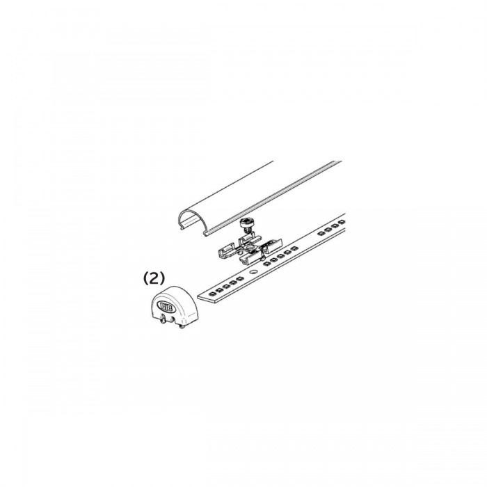 VK/END/14/TR - Τάπα για 14mm LED σύστημα
