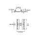 VK/HOLD/14/W - Diffusor holder για 14mm BOARDS LED σύστημα